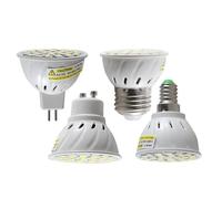 HGETJOHXEM Home Bulbs 6pcs Led Bulb E27 E14 MR16 GU10 3W Spotlight Low Voltage Ac Dc10v To 30V Saving Lamp 12V 24V Volts Lighting Cool White 6000k Household Lamp (Number of LED Chip : GU10)