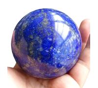 HGETJOHXEM Lapis Lazuli Quartz Crystal Sphere,Halloween Tabletop Decorations Crystal Ball,Blues Gemstone Sphere for,Home Office Decor,8cm