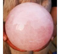 HGETJOHXEM Rose Quartz Magic Crystal Ball Sphere Ornaments (Size : 1500g-1600g)
