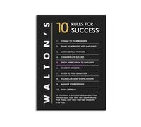 HGETJOHXEM Sam Walton Success Principles Poster - Business Motivation Wall Art for Office Decor(Framed,08x12inch(20x30cm))