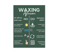 HGETJOHXEM Waxing Aftercare Poster Essential Client Instructions for Best Results Canvas Wall-Art Beauty Salon Gift(Unframed,16x24inch(40x60cm))