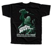 HGEYUXIN Creature from The Black Lagoon V19Movie posterT-Shirt Black L
