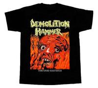 HGEYUXIN Demolition Hammer Tortured EXISTENCE'90 Short T-Shirt Black L
