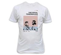 HGEYUXIN The Royal Tenenbaums Inspired Movie Poster T-Shirt - WES Anderson Retro Vintage White L
