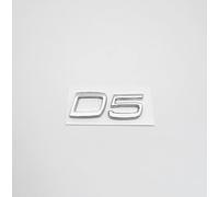 HGFDSERT Auto Logo Stemmi Adesivo per Volvo D3 D4 D5,3D Tronco di Metallo Parole Lettere Logo Decalcomanie Distintivo Dell'emblema Adesivo,Black-c