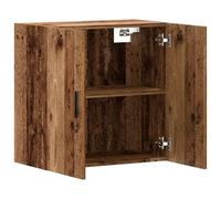 HGFDVCMR Armadio da parete effetto legno anticato, 60 x 31 x 60 cm, in | Armadio pensile salvaspazio per soggiorno e corridoio, con ampio spazio e robusta superficie di appoggio.