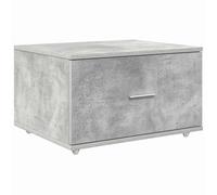 HGFDVCMR Cassettiera con ruote, grigio cemento, 55 x 45 x 31 cm | Cassettiera compatta con ruote in legno per casa, ufficio e camera da letto, con 1 cassetto e vano portaoggetti.