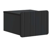 HGFDVCMR Comodino da parete nero, 33 x 34,5 x 24 cm, con cassetto e | Consolle da parete salvaspazio per camera da letto in legno Con scomparto e cassetto per piccoli spazi e decorazione retrò.