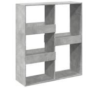 HGFDVCMR Libreria grigio cemento, 100 x 33 x 115 cm, divisorio con 5 | Stabile scaffale effetto cemento per soggiorno e camera da letto. Offre un pratico spazio di archiviazione su 5 livelli.