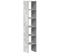 HGFDVCMR Set di 2 librerie impilabili, grigio cemento, 30 x 30 x 80 cm, in | Scaffale cubico versatile per soggiorno, camera da letto o cucina, montabile uno sopra l'altro o accanto all'altro.
