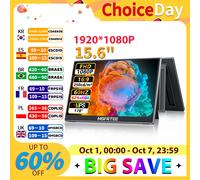 HGFRTEE 15.6 inch Portable Monitor 60Hz 1080P with HDMI USB-C Gaming Screen Extended Display for PC Laptop Mac Switch Xbox PS4/5 B156-SZF06L6