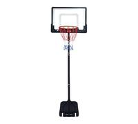 HGFVNFVKHA Canestro da Basket Mobile e Regolabile, Stabile e Robusto, con Design a Regolazione Multi-Altezza, Adatto a Tutte Le età, Ideale per Case, Parchi e Impianti Sportivi(Black,33.4x22.8in)