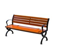 HGFVNFVKHA Panchina da Esterno per Parchi, Panchine da Giardino con Design Ergonomico, Robuste e di Facile Manutenzione, Ideali per Parchi, Giardini e Spazi Esterni(With a backrest,120x39x39cm)