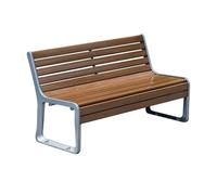 HGFVNFVKHA Panchina da Giardino Moderna per Esterni, con Schienale e Struttura in Lega di Zinco, Ideale per Parchi, Giardini, Verande e Spazi Pubblici(Without(Gold coffee),180cm)