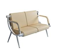 HGFVNFVKHA Panchina per Reception, Sedie per Sala D'attesa con Braccioli e Rivestimento in Pelle, Ideali per Aeroporti, Banche, Saloni di Bellezza e Hall(Yellow,2 seats)