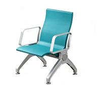 HGFVNFVKHA Sedia per Sala D'attesa, Panca per Ufficio con Posti a Sedere per 1-3 Persone, Design Ergonomico, Struttura in Tubo D'acciaio Rinforzato, Ideale per Aeroporti, Banche(Blue,1 seat)