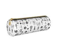 HGFVY Alfabeto della lingua dei segni Cassa della matita del PVC, piccolo sacchetto della penna, custodie estetiche alla moda, per penne, matite e accessori