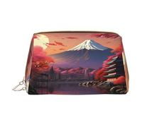 HGFVY Borsa da toilette del paesaggio del monte Fuji del Giappone, organizzatore adatto di viaggio di trucco per le spazzole di trucco, rossetti, bianco, Taglia unica