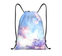 HGIUYDRD Blues Spiral Shadow Print Zaino leggero con coulisse elegante borsa da palestra e borsa da spiaggia per viaggi e fitness, Cielo viola, M