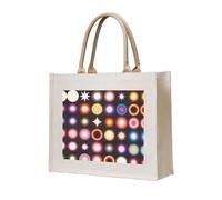 HGIUYDRD Borsa tote in tela con stampa a pois rossi e blu, borsa per la spesa, borsa da spiaggia e regalo per la Coppa del Mondo per l'uso quotidiano, Stella Cosmica Dot, Taglia unica
