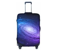 HGIUYDRD Copertura per bagagli con stampa cielo viola - Coprivaligie per bagagli con tessuto elasticizzato elastico, quattro misure, Cielo stellato blu viola, L