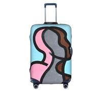 HGIUYDRD Copertura per bagagli con stampa cielo viola - Coprivaligie per bagagli con tessuto elasticizzato elastico, quattro misure, Decostruire la Silhouette, M