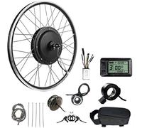 HGJHJJHK 20 "/24"/26 "/27,5"/28 "/29"/700C Kit di conversione della Ruota Anteriore e-Bici, Motore a mozzo Senza spazzole a 48 V aggiornato per Biciclette elettriche con Display