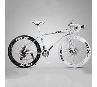 HGJHJJHK 2024 Nuovo Manico Curvo per Mountain Bike da 26 Pollici in Bicicletta Ciclo Freni a Disco a 24 velocità Frani Anteriori e Posteriori in Bicicletta in Acciaio al Carbonio ad Alto Tela