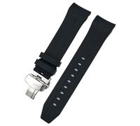 HGJHJJHK 21mm 22mm Curvad End in gomma in gomma per tissot T120 SEASTAR T120407A T120417A Bracciale da polso a orologio in silicone arancione nero