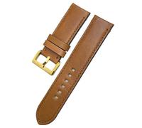 HGJHJJHK 23mm 22 mm Canda di guardia in mezzo a mucca autentica per zenith per tudor black bay bronzo blancpain cinghia di orologio in pelle marrone fatto a mano