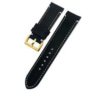 HGJHJJHK 23mm 22 mm Canda di guardia in mezzo a mucca autentica per zenith per tudor black bay bronzo blancpain cinghia di orologio in pelle marrone fatto a mano