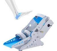 HGJHJJHK Allenatore della Caviglia elettrica, Attrezzatura di addestramento per la Riabilitazione del Piede, ortesi del Piede della Caviglia con Telecomando, Regolazione della velocità a 3 velocità,