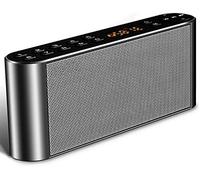 HGJHJJHK Altoparlanti Portatili Wireless Bluetooth Dual Driver Mp3 Lettore Mp3 FM Radio Stereo con Suono HD, Microfono Incorporato, Audio Audio ad Alta Definizione e Basso Migliorato, Grigio