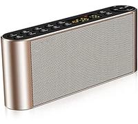 HGJHJJHK Altoparlanti Portatili Wireless Bluetooth Speaker Dual Driver Mp3 Lettore FM Radio Stereo con Suono HD, Microfono Incorporato, Audio Audio ad Alta Definizione e Basso Migliorato, Golden