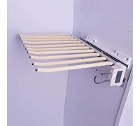 HGJHJJHK Appendiabiti Estraibile per Pantaloni, Asta Porta Sciarpe con Ammortizzatore, Asta Appendiabiti per Pantaloni per Armadio-10 Paia (Color : White) Decoration