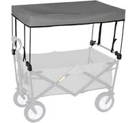 HGJHJJHK Attacco per tonalità del vagone Pieghevole - baldacchino Universale per Lo Shopping/Campeggio - Accessori per carrelli per Carrello Portatili, Tocco Esterno a Mano, Grigio