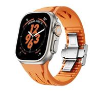 HGJHJJHK Banda a fluorobber per cinghia sportiva Ultra 2 49/45/44/42mms10 46mm 42mm 42mm Luxury Fkm Strap morbido Iwatch Ultra S10 9 8 7 SE 6 5 Canda di guardia