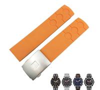 HGJHJJHK Banda di guardia in gomma 20mm adatto per tissot PRS516 T100417 Sports Waterproof Watch Strumenti senza orologio gratis uomini (argento bianco)
