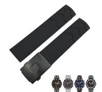 HGJHJJHK Banda di guardia in gomma 20mm adatto per tissot PRS516 T100417 Sports Waterproof Watch Strumenti senza orologio gratis uomini (argento bianco)