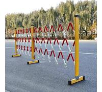 HGJHJJHK Barricata mobile espandibile, recinzione retrattile per esterni, controllo flessibile della folla, protezione per pali (colore: rosso/bianco, dimensioni: 1,2 x 6 m)