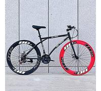 HGJHJJHK Bike da uomo e da uomo e femminile, telaio in acciaio al carbonio alto 26 pollici in bicicletta per adulti, corse in bicicletta per freni a doppio disco, biciclette da mountain bike a ruote
