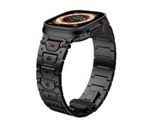 HGJHJJHK Canda di guardia in acciaio in metallo in acciaio inossidabile Titan per banda Ultra 2 49mm 46 mm 45 mm 44 mm Serie cinturino 10 9 8 7 6 5 4 3 2 1 SE con connettore metallico