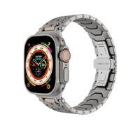 HGJHJJHK Canda di guardia in acciaio in metallo in acciaio inossidabile Titan per banda Ultra 2 49mm 46 mm 45 mm 44 mm Serie cinturino 10 9 8 7 6 5 4 3 2 1 SE con connettore metallico
