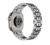 HGJHJJHK Canda di guardia in acciaio in metallo in acciaio inossidabile Titan per banda Ultra 2 49mm 46 mm 45 mm 44 mm Serie cinturino 10 9 8 7 6 5 4 3 2 1 SE con connettore metallico