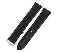 HGJHJJHK Canda di guardia in pelle nylon pieghevole 20mm per omega Seamaster Aqua Terra 150 GMT Curva Curved Watch Strap