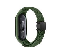 HGJHJJHK Cingcio intrecciato per Xiaomi Mi Band 8 Elastic Nylon Solo Loop Watch Bracciale con fibbia magnetica a fascia magnetica per miband 8 NFC Watchbands