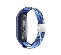 HGJHJJHK Cingcio intrecciato per Xiaomi Mi Band 8 Elastic Nylon Solo Loop Watch Bracciale con fibbia magnetica a fascia magnetica per miband 8 NFC Watchbands