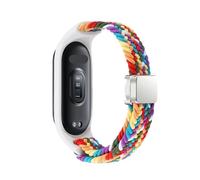 HGJHJJHK Cingcio intrecciato per Xiaomi Mi Band 8 Elastic Nylon Solo Loop Watch Bracciale con fibbia magnetica a fascia magnetica per miband 8 NFC Watchbands