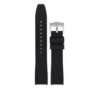 HGJHJJHK Cinghia di gomma estremità curva 18/19/20/22/22 mm Canda di orologio silicone universale Sport morbido Sport Impermettono la cintura del braccialetto per uomini donne