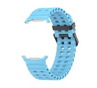 HGJHJJHK Cinturino in silicone per orologio Bracciale Ultra 47mm NO GAPS Sport Bandiera bicolore per cinturini Ultra Galaxy 7 Ultra